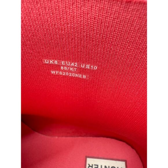 Hunter Original Play Short Nebula Womens Sz 10 Rain Boots Iridescent Coral Red - Picture 10 of 11